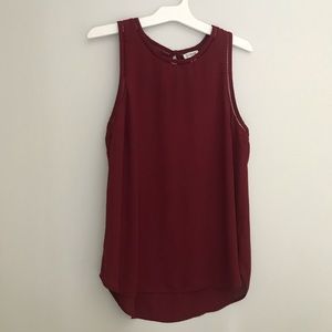 J. Crew Maroon Blouse Tank Top